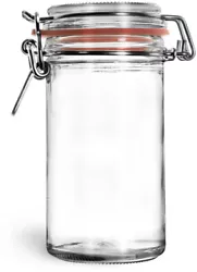 Glass Wire Bale Spice Jars Air Tight. Just like the classic, glass canisters youll find in a contemporary kitchen, only...