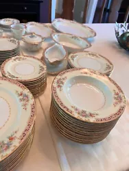 Beautiful Noritake china set - made in Occupied Japan between 1948-1953. Very lightly used set from my Grandmother....