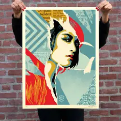 Signed by Shepard Fairey. Numbered edition of 550.
