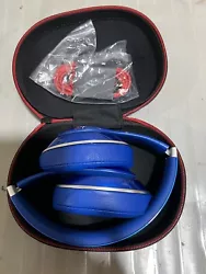 Beats by Dr. Dre Studio Headband Headphones - Blue, Red and Black.