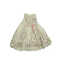 Jona Michelle Girls Pink White Flowers Dress Flower Girl, Easter, Wedding Size 5Condition is “Pre-Owned”. The dress...