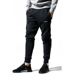 Nike Mens Joggers Club Fleece Athletic Tapered Drawstring Training Track Pants, Black, L.