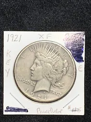 1921 High Relief Peace Dollar XF+ Condition.
