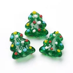 ❤Material: These tree beads are made of lampwork glass, with beautiful pattern are handmade, sparkle with its vivid...