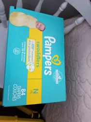 Edition: Swaddlers. This is a box of newborn swaddler diapers by pampers. Maker: Pampers. Item: Diapers. # of Diapers...