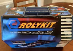 ROLYKIT Blue S-11 Roll Up Storage Tackle Box Sewing Kit Organizer Container Case. New in package