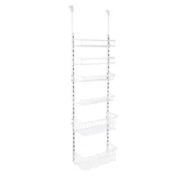 Mainstays Deluxe Household Organizer Includes 6 adjustable shelves. Designed to hang from the back of a door or mount...