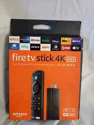 Amazon Fire TV Stick 4K Max Dongle - Black.