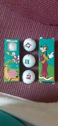 Disney Mix Characters Golf Ball Set Of 3 In  one Box.  Contain 3 golf balls in  the box.  new .never used.  1...