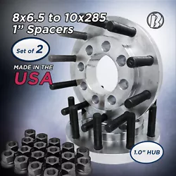 Includes: 2 pc | USA 8 Lug to 10 Lug | 8x6.5 to 22.5 Semi Wheel Adapters 1