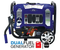 The Ford FG5250PBR portable generator incorporates a powerful 224cc, air-cooled, OHV engine that can operate on either...