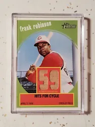 Frank Robinson 2008 MLB Topps Heritage Flashbacks Relic Bat Card FR-FR Reds.