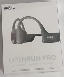 Black color Open-Ear Comfort - OpenRun Pro features our best fit yet. Avoid the discomfort of in-ear headphones with...