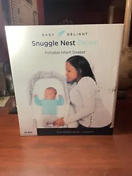 Baby Delight Grey Snuggle Nest Dream Portable Infant Sleeper Bed..Baby Delight Grey Snuggle Nest Dream Portable Infant...