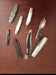 couteau ancien collection.  Lot de couteaux anciens dans létat