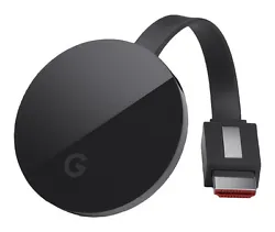 Google Chromecast Ultra Media Streamer NC2-6A5-D (Black). Open Box. Single owner. Includes the media streamer (never...