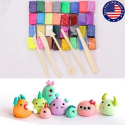 Clay Oven Baking: (Very strong and durable after baking.). 1 x Set of 32 Color Clay. Detailed Size:Per block...