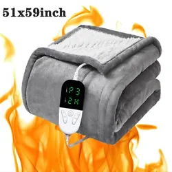 The Heated Throw is machine washable and durable. The heated blanket is very fast heating in seconds. With 6...