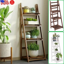 This plant shelf fits with any decor of indoor and outdoor and organise your daily necessity. 【4 TIER PLANT STAND】:...
