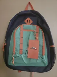 TrailMaker Equipment Kids Girl Backpack Peach Green BlueSchool Bookbag 17