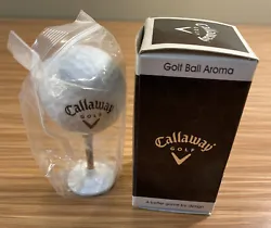 Callaway Golf Ball Aroma Air Freshener. It smells very manly and very good. It isn’t going to mask the smell of stale...