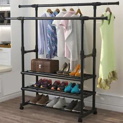 This Clothes Rack is made of high-quality material, which is strong in bearing capacity, stable and durable, waterproof...