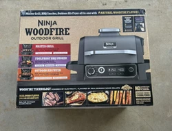 New Ninja Woodfire Outdoor Grill 7-in-1 Master Grill BBQ Smoker Air Fryer OG701. Only items pictured are included. See...