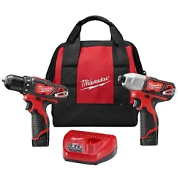 The 2494-22 M12™ Cordless 2-Tool Combo Kit includes the M12™ 3/8