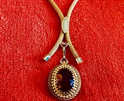 This is unusual looking necklace that is 18” long. Condition is excellent.