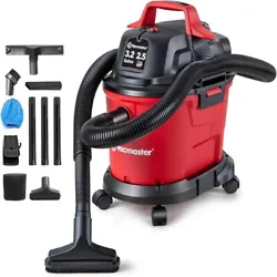 Vacmaster VHB305M 1101 Wet Dry Vacuum Cleaner Features Free up space by mounting this wet/dry vacuum to the wall with...