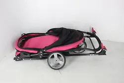 Functional, but missing wheel No wear. Very clean. Includes: (1) Stroller. Opened manufacturer Packaging. Color: Pink....