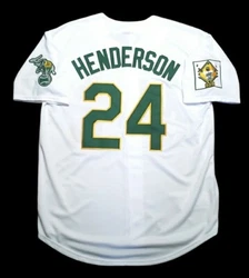⚾️RICKEY HENDERSON OAKLAND AS 1991 THROWBACK JERSEY⚾️. 💥Note: Rickey Henderson broke the Stolen Base Record...