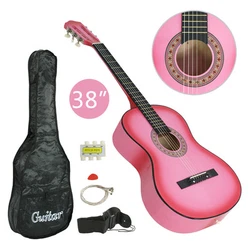 This right-handed guitar is ideal for beginners and ready to use in the box.This Beginner Acoustic Guitar is Just the...