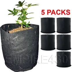 Fabric planter root pots can be used in traditional soil gardens or soils mixes, great for flood and drain as well. 3...