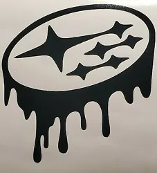 Drip Graffiti Subaru Logo Vinyl Decal Sticker. Our decals are made with quality Oracal 651 Vinyl great for indoor or...