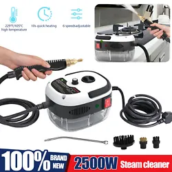 2500W High Temp Pressurized Steam Cleaner Machine Kitchen Portable Handheld B0C6. 2500W high power can generate...