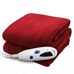 SOFT AND COMFORTABLE – Never climb into cold sheets again. Electric Heated Throw Blanket in ultra soft comfortable...