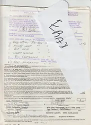 A 5 PAGE HAND SIGNED PERFORMANCE CONTRACT BY PHIL LESH SIGNED TWICE AND INITIALED BY PHIL LESH ALSO. THIS IS FOR A 1971...