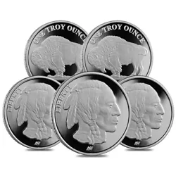 US Silver Bullion. Silver Bullion Coins. These beautifully minted Buffalo Rounds contain. 999 fine silver and weigh 1...