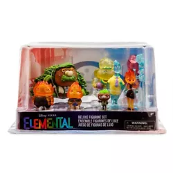 Disney Parks Pixar Elemental Deluxe 9 PVC Figurine Deluxe Playset NEW. Figures include: Ember, Wade, Clod, Cinder,...