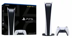 Sony PS5 Digital Edition Console - Blanc.  Neuve & scéllée    Version digitale pas de blue ray .  Chassis derniere...