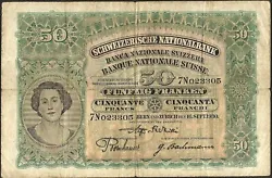 Suisse - billet de 50 francs 16 Septembre 1930 !