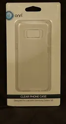 Up for sale are Onn Clear Cell Phone Case for Samsung Galaxy S8 Lightweight Slim New Sealed. Condition is New. Shipped...