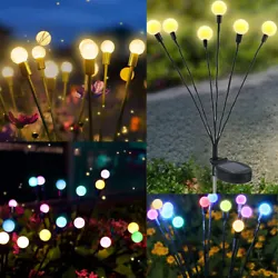 Solar Garden Lights, Starburst Swaying Light - Swaying When Wind Blows, Solar Lights Outdoor Decorative, Color Changing...