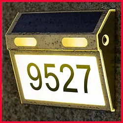 【IP65 Waterproof & All Weather】 These lighted house numbers for outside are IP65 waterproof rated and also have a...
