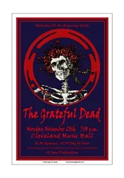 Bands – Grateful Dead. Venue – Cleveland Music Hall.