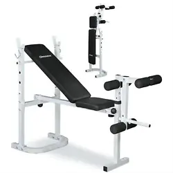 It is a versatile bench that conveniently adjusts to flat and incline positions. Fixed uprights hold a lot of weight in...