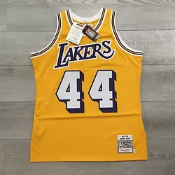 Jerry West authentic 1971-72 Lakers Mitchell & Ness jersey. NEW WITH TAGS , Big numbers