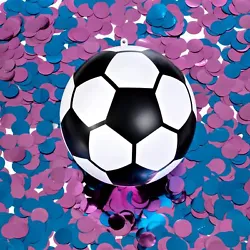 ⚽ COLORFUL CLOUD PUFF ⚽ - Enjoy an amazing cloud of brightly colored confetti as soon as the ball is kicked. Leaves...