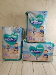 Pampers Splashers Disposable Swim Diapers - Pack of 12, Small (43305-13474) 3pk.